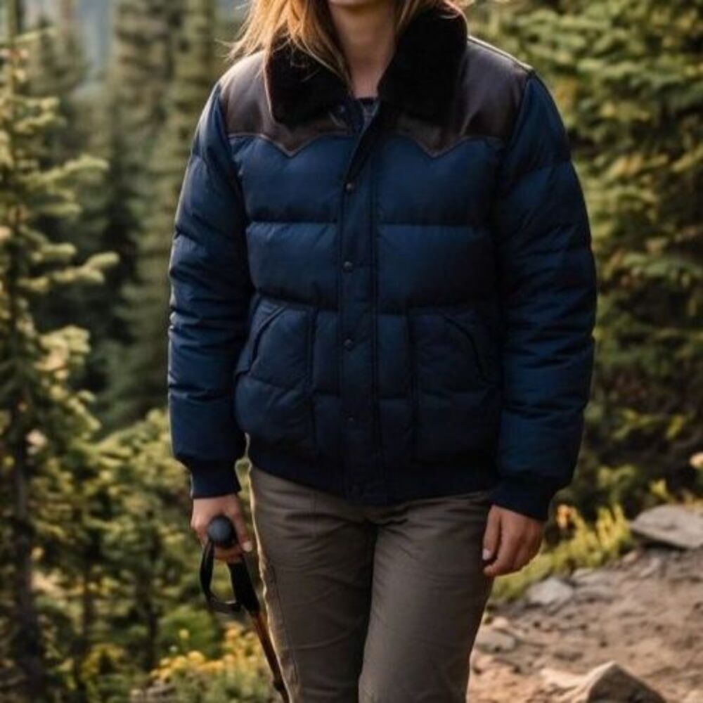 Tecovas Navy DownTek Puffer Coat
